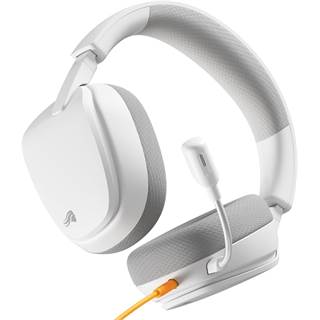 Glorious GHS Eternal - Casque Gaming Blanc Haute-Clarté avec Microphone Détachable