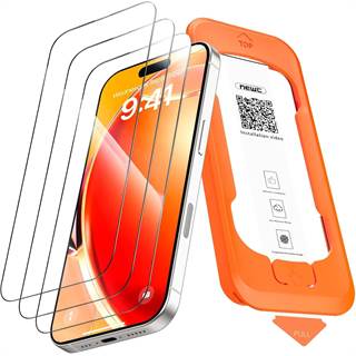 NEW'C Lot de 3 Verre Trempé pour iPhone 16 Pro/17 (6,3")