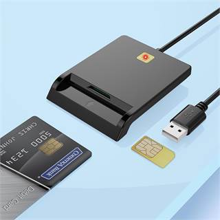 Rocketek CR301 - Lecteur Carte à Puce USB PC/SC pour Carte d'Identité Belge