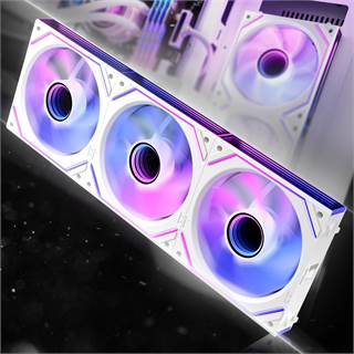 AsiaHorse DAWN Pro ARGB Inversé - Pack de 3 Ventilateurs PC 120mm avec Infinity Mirror