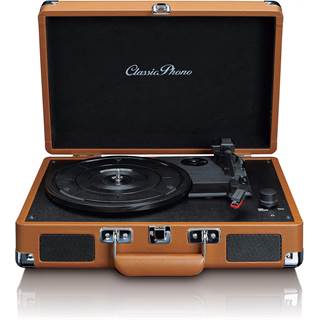 Photo Lenco Classic Phono TT-10BN - Platine Vinyle en Valise Marron avec Haut-parleurs intégrés - 64,39 EUR