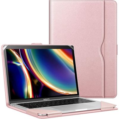 Coque FINTIE Or Rose - Housse Folio MacBook Air 13.6 & Pro 13.3 avec Poche