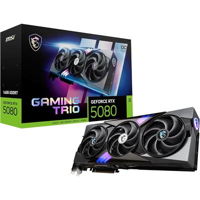 MSI RTX 5080 16G Gaming Trio OC - Carte graphique