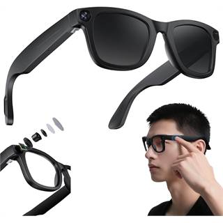 Lunettes Connectées AI : Caméra 1080p & Traduction Temps Réel