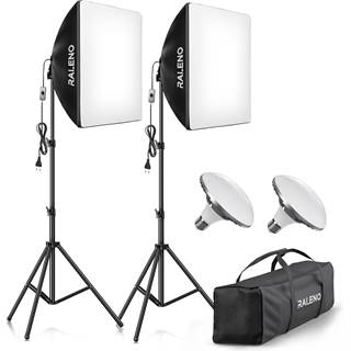Kit Studio Photo RALENO Softbox LED 50W Double