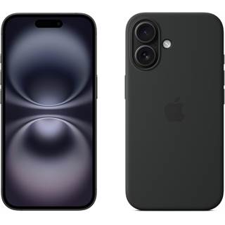 Apple iPhone 16 (128 Go) Noir + Coque MagSafe Transparente - 819,00 EUR