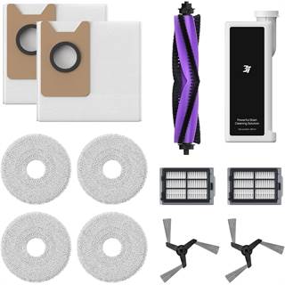 3i Kit Accessoires Recharge Compatible Robot Aspirateur P10 Ultra - Brosse, Filtre et Époussette
