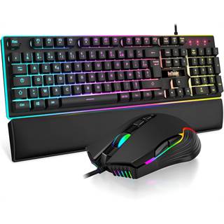 RedThunder K10 Kit Gaming Clavier Mécanique + Souris 7200 DPI