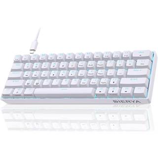 Clavier gaming Dierya DK61se 61 touches, mécanique USB‑C rétro‑éclairage Bleu