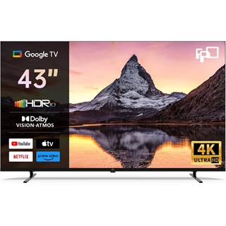 FPD Smart TV 43 Pouces 4K UHD Google TV avec Dolby Vision et Atmos