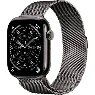 Apple Watch Series 11 GPS + Cellular 46mm - Boîtier Ardoise & Bracelet Milanais