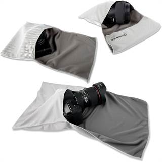 Lot de 3 Pochettes LENS-AID pour Appareil Photo Reflex - S/M/L Gris