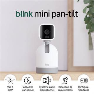 Blink Mini Pan-Tilt : caméra de surveillance rotative compacte à petit prix