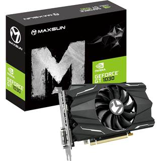Carte Graphique MAXSUN GeForce GT 1030 4 Go GDDR4 - Compacte ITX HDMI DVI-D