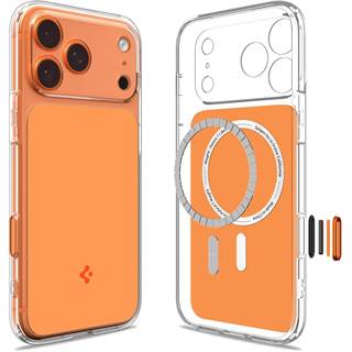 Spigen Ultra Hybrid T MagFit pour iPhone 17 Pro - Orange Brillant
