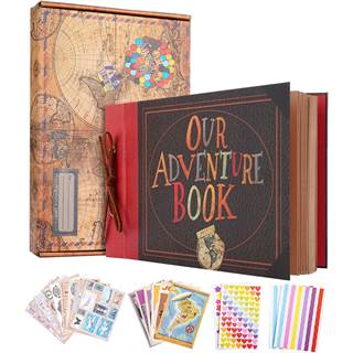 Photo JIMBON Livre d'Aventures Scrapbooking 80 Pages - Album Photo Vintage Voyage - 17,99 EUR