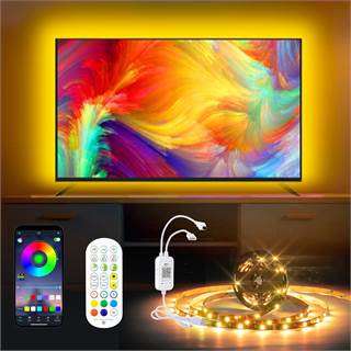 Ruban LED TV 4M RGB Music Sync APP + Télécommande