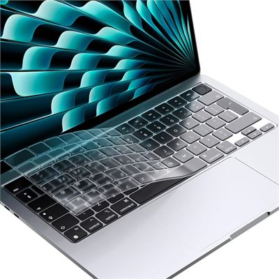 EooCoo Protecteur de clavier TPU transparent – Compatibilité MacBook (2022‑2026)