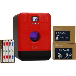 DAAN Tech Bob - Mini Lave-vaisselle Compact 3 Couverts Premium Rouge