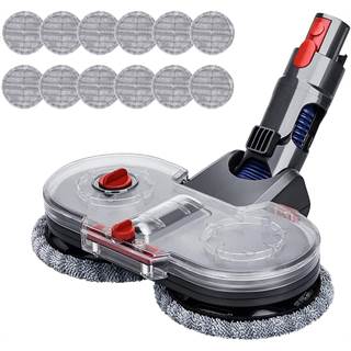 Yolando Tête de Balai Électrique Mop pour Dyson V11/V10/V8/V7 avec Réservoir et 12 Tampons
