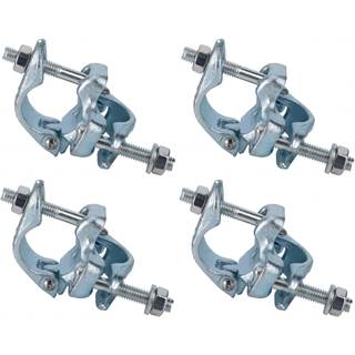 Lot de 4 Coupleurs Rotatifs pour Échafaudage - Raccords Croisés Robustes