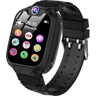 Montre Connectée Enfant JUBUNRER IT-Black – Écran tactile 1.54", jeux, musique et appels bidirectionnels