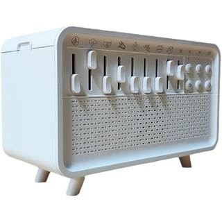 Velaryx Enceinte Bluetooth 4 en 1 : Machine à bruit blanc, humidificateur et veilleuse avec aromathérapie