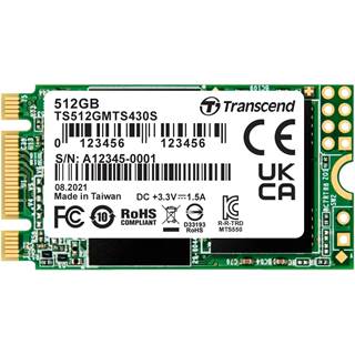 SSD Transcend MTS430S 512 Go M.2 SATA III - Performance pour Ultrabooks - 182,18 EUR