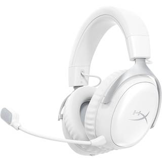 HyperX Cloud III S - Casque Gaming Sans Fil Bluetooth/2,4 GHz - Blanc
