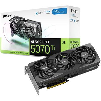 PNY GeForce RTX 5070 Ti 16GB OC - Triple Fan Gaming