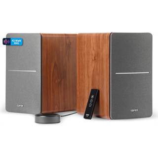 Edifier R1280T + WiiM Mini - Enceintes bibliothèque Actives 2.0 avec Streaming Airplay 2