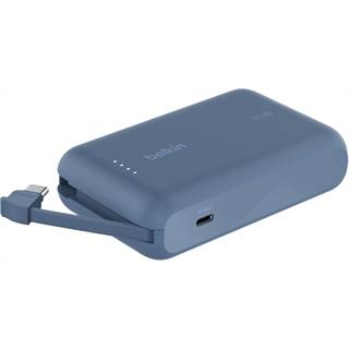 Belkin BoostCharge 10 000 mAh : Batterie externe USB-C avec câble intégré et charge rapide