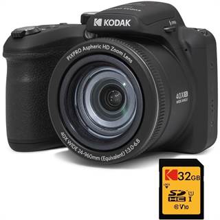 Kodak Bridge Pixpro Astro Zoom AZ405 – 20 MP + Carte SD 32 GB Noir