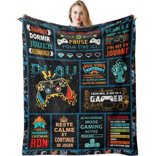 Couvertures Gaming Drôle - Couverture Jeu Vidéo Homme | 150x130cm