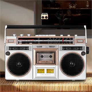 Lecteur Cassette Rétro Bluetooth - Radio AM/FM/SW1/SW2 avec Carte TF & USB