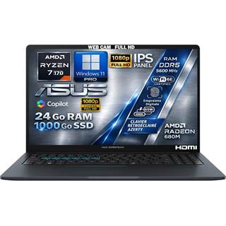 ASUS Laptop Ryzen 7 – 24 Go DDR5, SSD 1 To, 15.6 FHD IPS