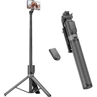 Trepied Smartphone RISEOFLE Z17 - Perche à Selfie Télescopique 180 cm