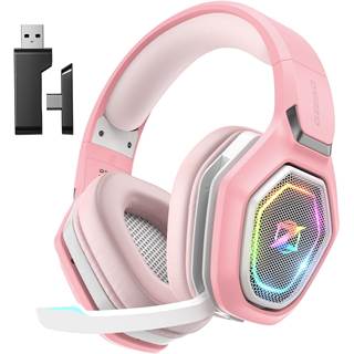 Ozeino OW810 - Casque Gaming Sans Fil 2.4GHz Rose