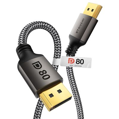 Stouchi Câble DisplayPort 2.1 – 1M, 80 Gbps, 8K@240Hz