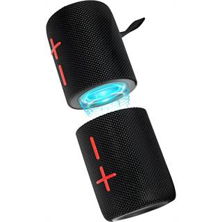 CYBORIS Enceinte Bluetooth 5.3 Portable 2-en-1 Double 20W Stéréo IPX6 RGB 24h