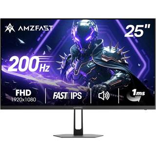 Amzfast AMZG25X1 - Écran PC Gamer 25" 200Hz Fast IPS FHD | Moniteur 1080p HDR Adaptive Sync