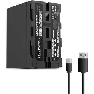 FEELWORLD NP-F970 6600mAh - Batterie USB-C pour Caméra et Moniteur
