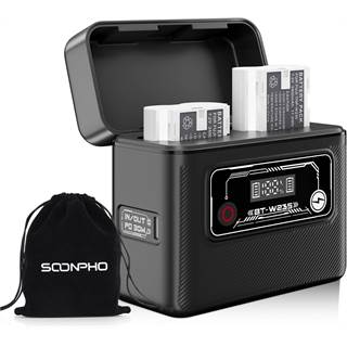 Soonpho BT-W235 Boîtier de Charge pour Fuji NP-W235