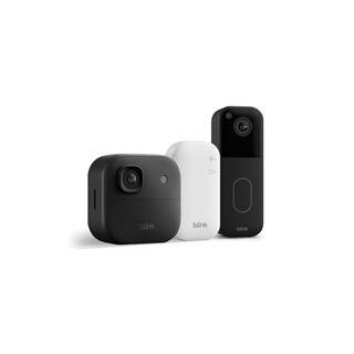 Blink Outdoor (4e gén) + Sonnette vidéo : caméra 2K sans fil avec base incluse