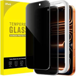 JETech Film Anti-Espion Verre Trempé iPhone 17 Pro Max - Lot de 2