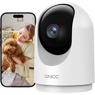 GNCC Caméra Surveillance WiFi 2K 360° - Détection IA & Audio Bi