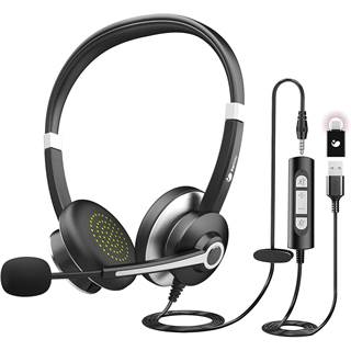 Photo Casque Bureau Earbay C688-USB-C : L'allié idéal pour le Télétravail - 41,95 EUR