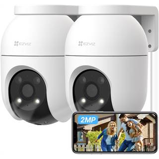 EZVIZ C8c Caméra Surveillance Extérieure WiFi 360° 2MP - Pack de 2