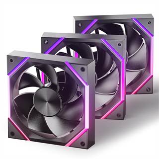 AsiaHorse Nyota Ventilateur PC 120MM ARGB Reverse - Lot de 3