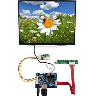 VSDISPLAY 10,4" Moniteur Portable LCD + Carte Contrôleur HDMI - Écran XGA 1024x768 IPS pour Retro DIY